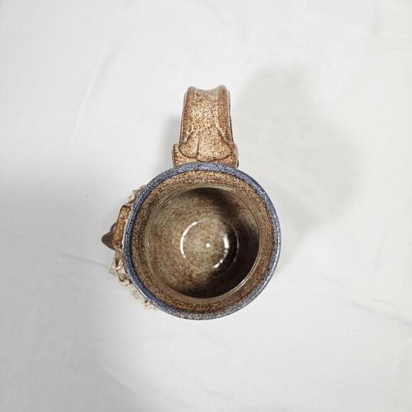 Vtg John Coiner Pottery Patty Graf Initialed Carved Face Mug Unique Quirky - Picture 4 of 8